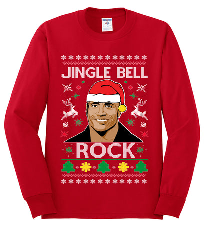 Jingle Bell Rock, Christmas Gifts, Funny Xmas Gift Idea, Ugly Christmas Sweater Mens Long Sleeve Shirt