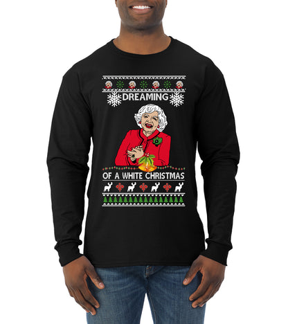 Betty I'm Dreaming of a White Christmas, Christmas Gifts, Funny Xmas Gift Idea, Ugly Christmas Sweater Mens Long Sleeve Shirt