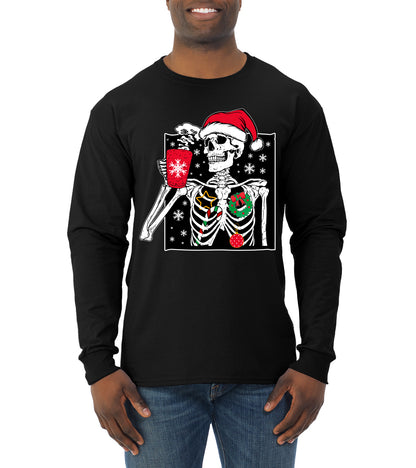 When You're Dead Inside But It's Christmas Ugly Christmas Sweater, Christmas Gifts, Funny Xmas Gift Idea, Mens Long Sleeve Shirt