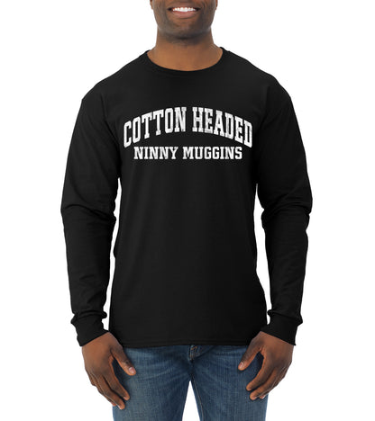 Vintage Movie Quote Cotton Headed Ninny Muggins, Christmas Gifts, Funny Xmas Gift Idea, Ugly Christmas Sweater Mens Long Sleeve Shirt