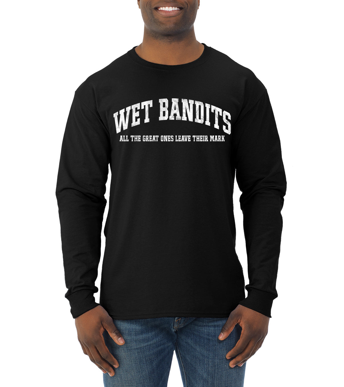 Vintage Movie Quote Wet Bandits Leave They're Mark, Christmas Gifts, Funny Xmas Gift Idea, Ugly Christmas Sweater Mens Long Sleeve Shirt