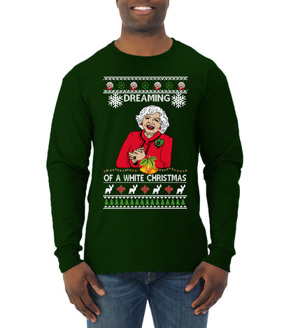 Betty I'm Dreaming of a White Christmas, Christmas Gifts, Funny Xmas Gift Idea, Ugly Christmas Sweater Mens Long Sleeve Shirt