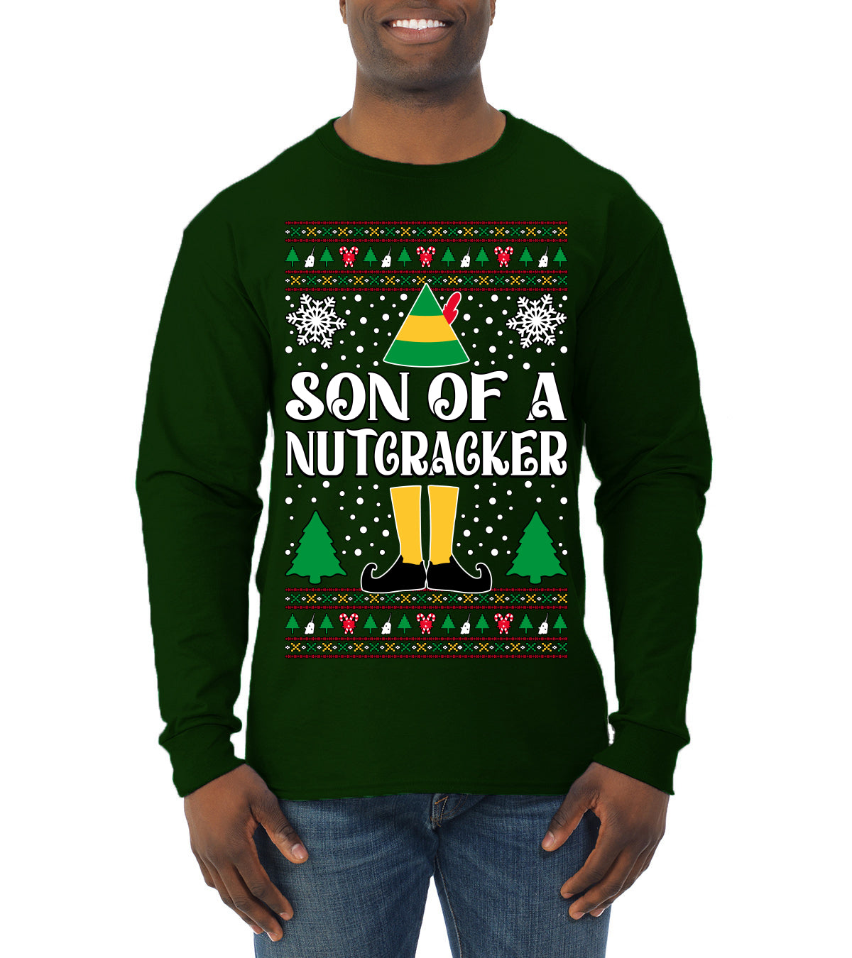 Son Of A Nutcracker Christmas Movie Quote, Christmas Gifts, Funny Xmas Gift Idea, Ugly Christmas Sweater Mens Long Sleeve Shirt