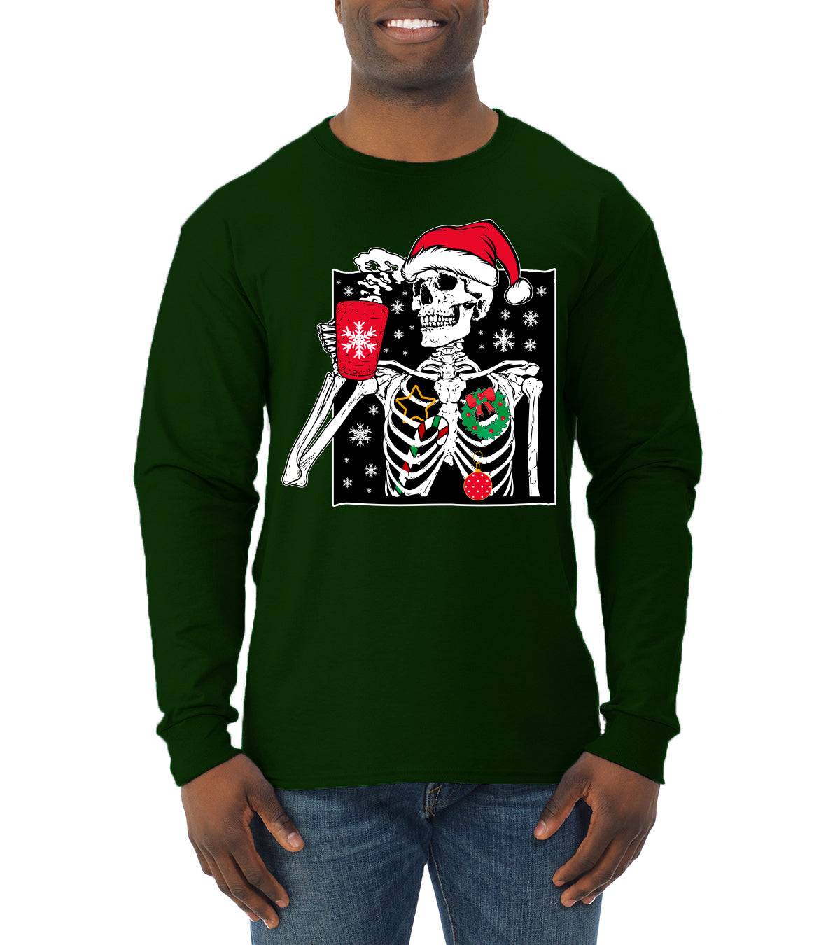 When You're Dead Inside But It's Christmas Ugly Christmas Sweater, Christmas Gifts, Funny Xmas Gift Idea, Mens Long Sleeve Shirt