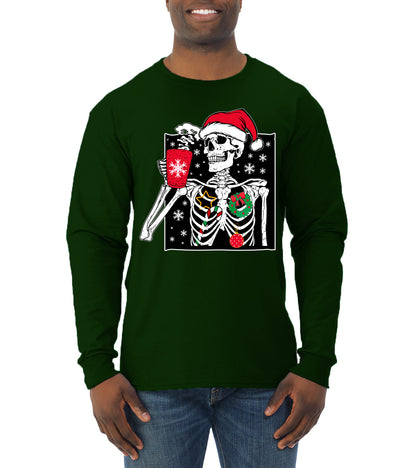 When You're Dead Inside But It's Christmas Ugly Christmas Sweater, Christmas Gifts, Funny Xmas Gift Idea, Mens Long Sleeve Shirt