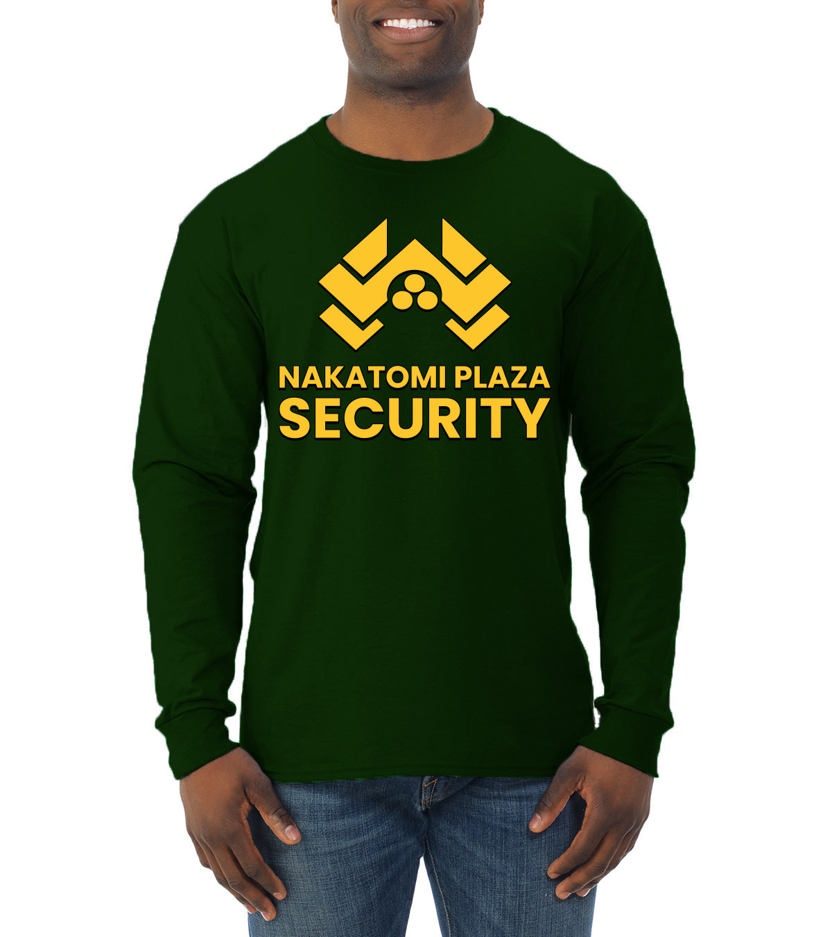Nakatomi Plaza Security Movie Ugly Christmas Sweater, Christmas Gifts, Funny Xmas Gift Idea, Mens Long Sleeve Shirt