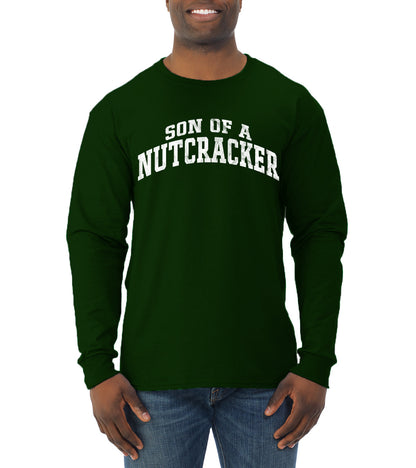 Vintage Movie Quote Son Of A Nutcracker, Christmas Gifts, Funny Xmas Gift Idea, Ugly Christmas Sweater Mens Long Sleeve Shirt