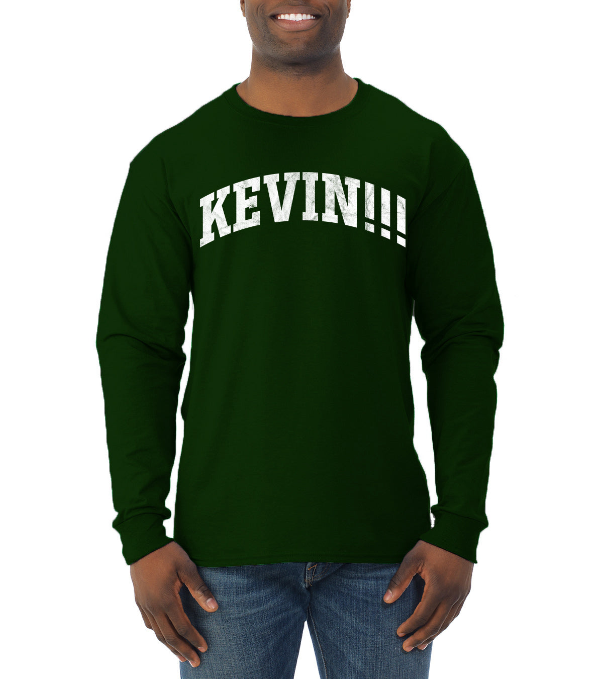 Vintage Movie Quote KEVIN!!!, Christmas Gifts, Funny Xmas Gift Idea, Ugly Christmas Sweater Mens Long Sleeve Shirt