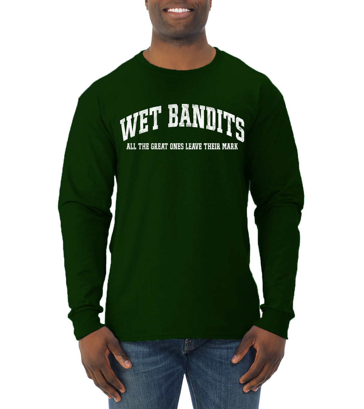 Vintage Movie Quote Wet Bandits Leave They're Mark, Christmas Gifts, Funny Xmas Gift Idea, Ugly Christmas Sweater Mens Long Sleeve Shirt
