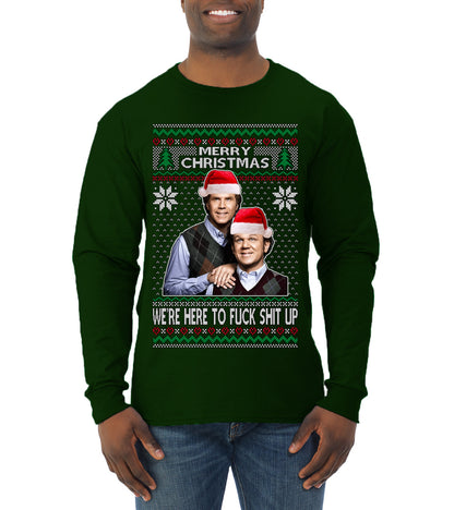 New Step Brothers Funny Movie Funny Movie, Christmas Gifts, Funny Xmas Gift Idea, Ugly Christmas Sweater Mens Long Sleeve Shirt