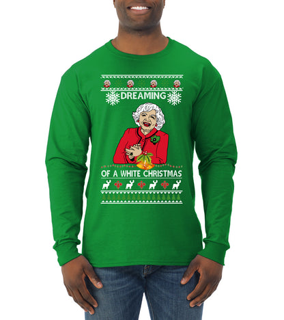 Betty I'm Dreaming of a White Christmas, Christmas Gifts, Funny Xmas Gift Idea, Ugly Christmas Sweater Mens Long Sleeve Shirt