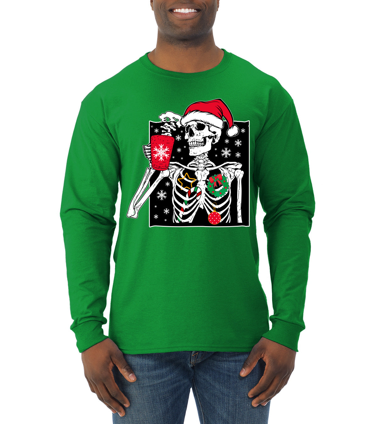 When You're Dead Inside But It's Christmas Ugly Christmas Sweater, Christmas Gifts, Funny Xmas Gift Idea, Mens Long Sleeve Shirt