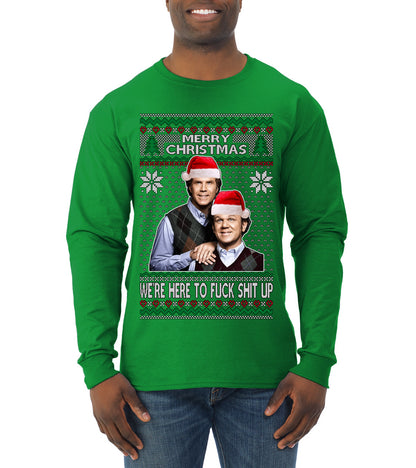 New Step Brothers Funny Movie Funny Movie, Christmas Gifts, Funny Xmas Gift Idea, Ugly Christmas Sweater Mens Long Sleeve Shirt