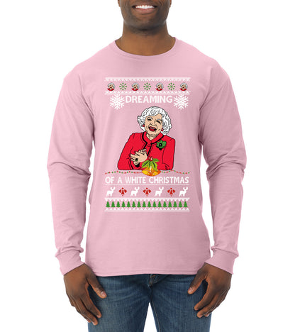 Betty I'm Dreaming of a White Christmas, Christmas Gifts, Funny Xmas Gift Idea, Ugly Christmas Sweater Mens Long Sleeve Shirt