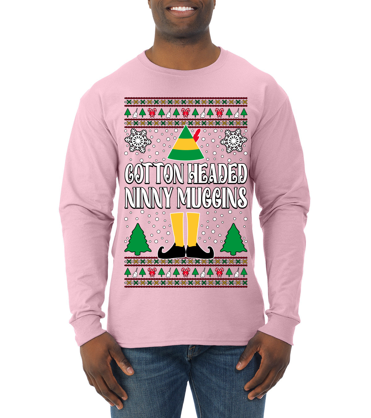 Cotton Headed Muggins Christmas Movie Quote, Christmas Gifts, Funny Xmas Gift Idea, Ugly Christmas Sweater Mens Long Sleeve Shirt