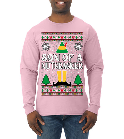 Son Of A Nutcracker Christmas Movie Quote, Christmas Gifts, Funny Xmas Gift Idea, Ugly Christmas Sweater Mens Long Sleeve Shirt