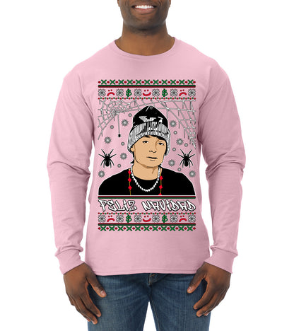 Peso Feliz Navidad Pluma, Feliz Navidad,  Christmas Gifts, Funny Xmas Gift Idea, Ugly Christmas Sweater Mens Long Sleeve Shirt
