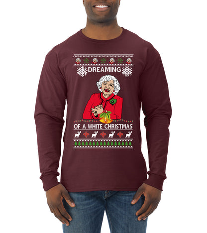 Betty I'm Dreaming of a White Christmas, Christmas Gifts, Funny Xmas Gift Idea, Ugly Christmas Sweater Mens Long Sleeve Shirt