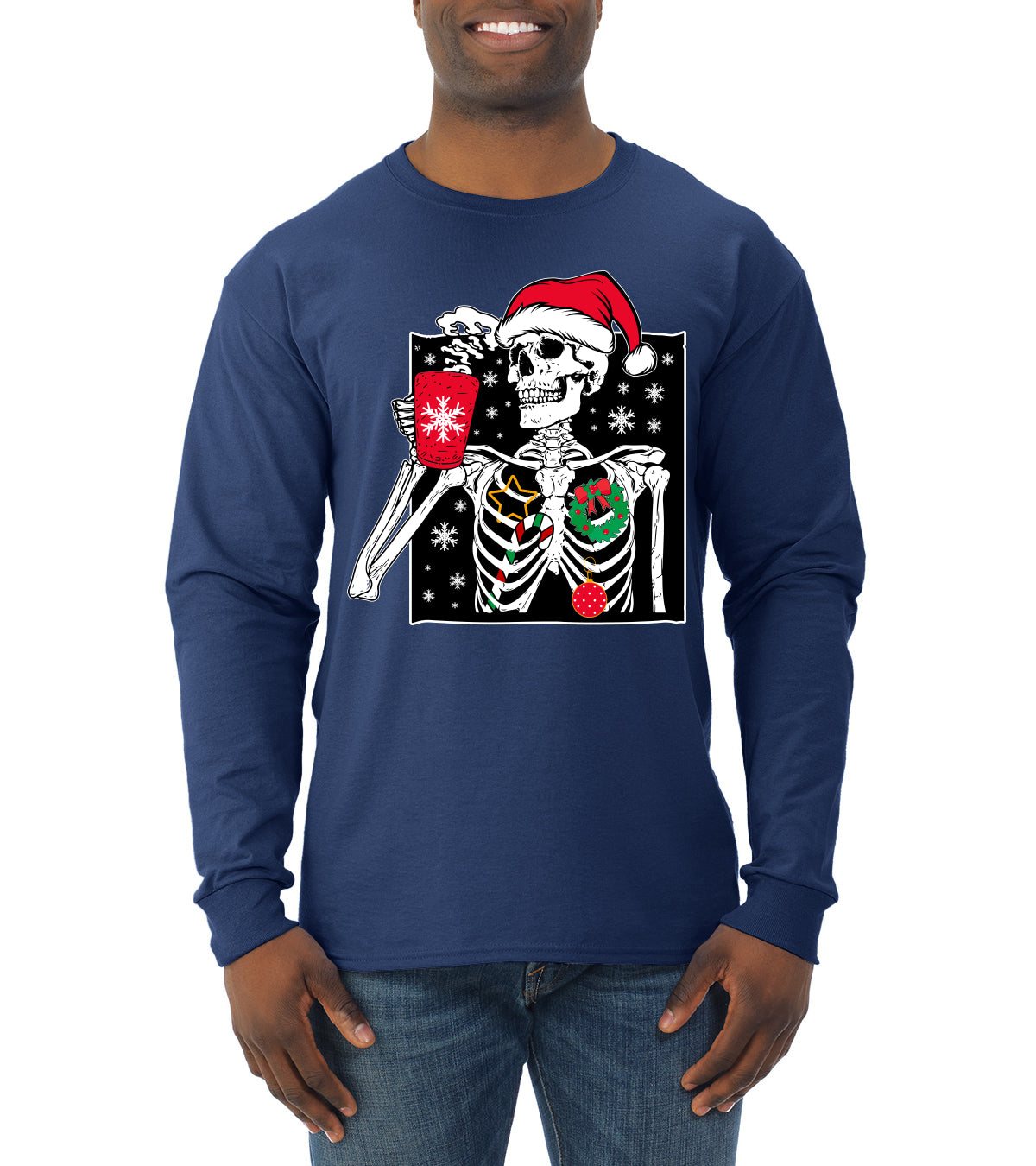 When You're Dead Inside But It's Christmas Ugly Christmas Sweater, Christmas Gifts, Funny Xmas Gift Idea, Mens Long Sleeve Shirt