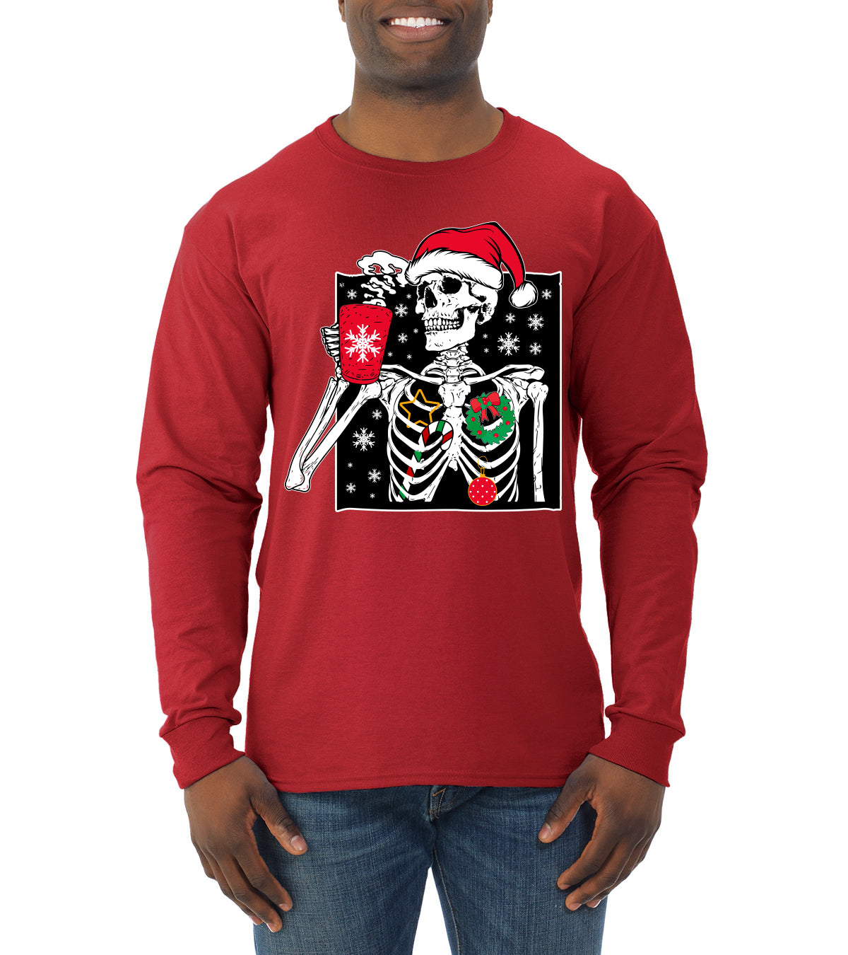 When You're Dead Inside But It's Christmas Ugly Christmas Sweater, Christmas Gifts, Funny Xmas Gift Idea, Mens Long Sleeve Shirt