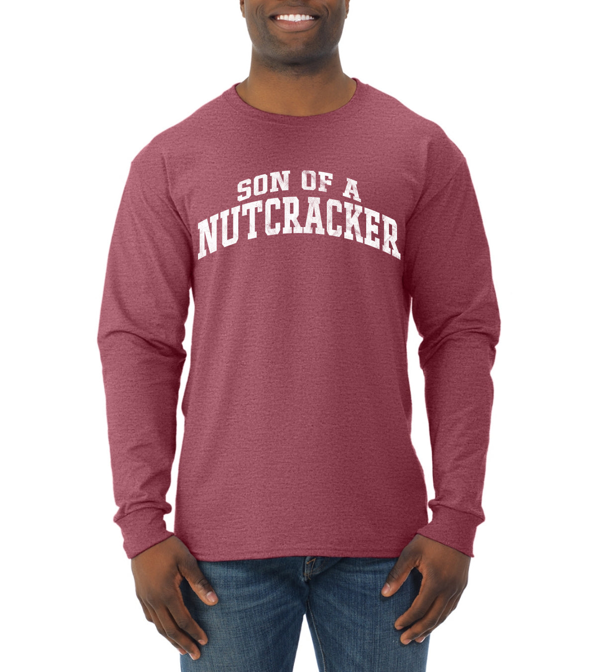 Vintage Movie Quote Son Of A Nutcracker, Christmas Gifts, Funny Xmas Gift Idea, Ugly Christmas Sweater Mens Long Sleeve Shirt