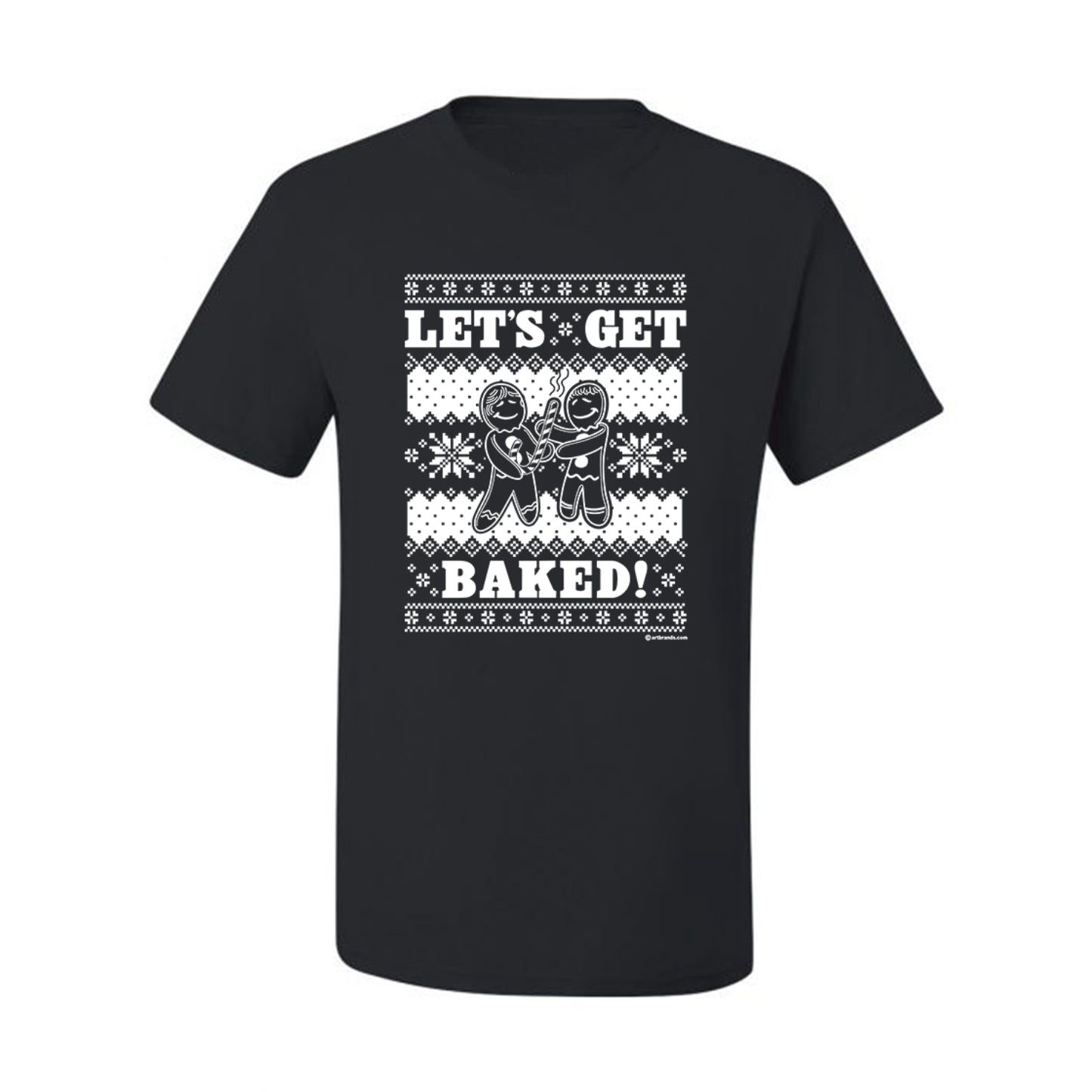 Graphic Ugly Xmas Tshirt , Holiday Ginger Bread Design, Let's Get Baked  Ugly Christmas Tshirt Men's Graphic T-Shirt Ugly Christmas  Men's T-Shirt