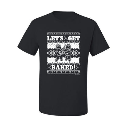 Graphic Ugly Xmas Tshirt , Holiday Ginger Bread Design, Let's Get Baked  Ugly Christmas Tshirt Men's Graphic T-Shirt Ugly Christmas  Men's T-Shirt