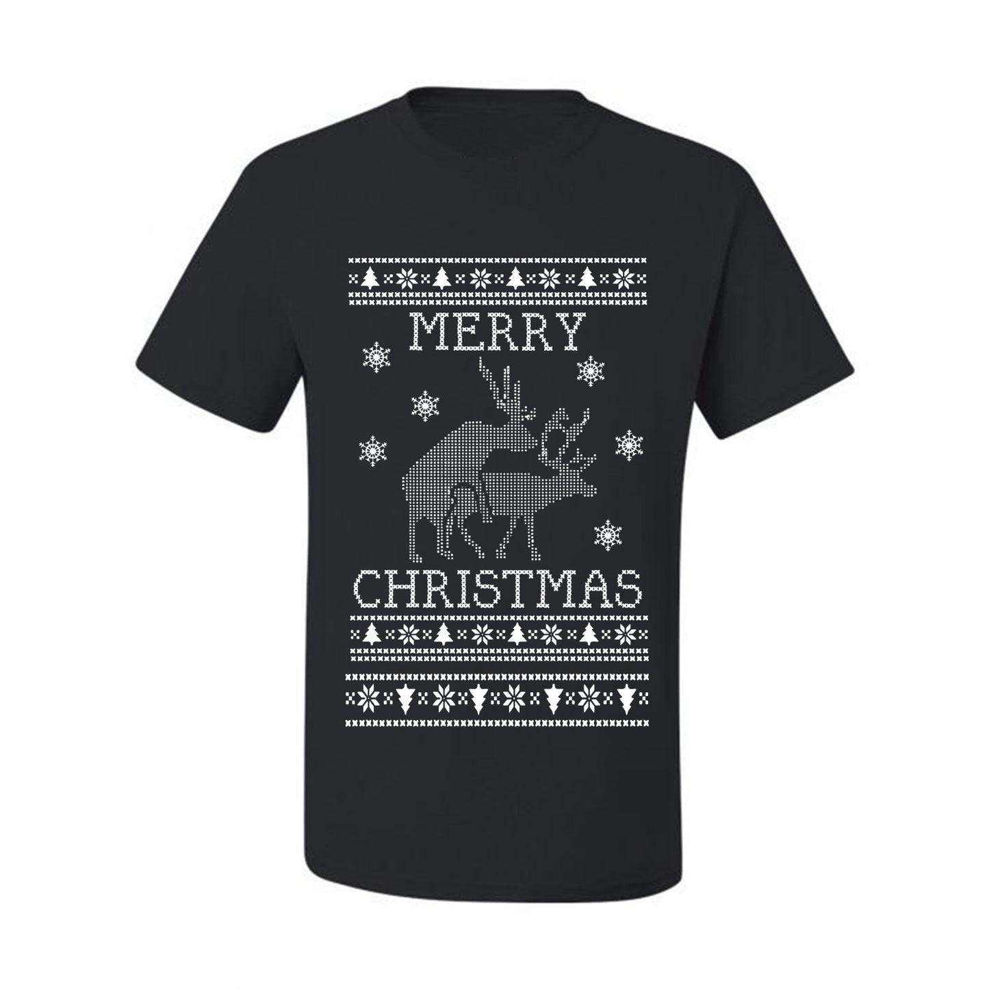 Funny  Ugly Xmas Holiday T-shirt  Merry Christmas Reindeer Humping  Ugly Christmas T-shirt  Ugly Christmas  Men's T-Shirt