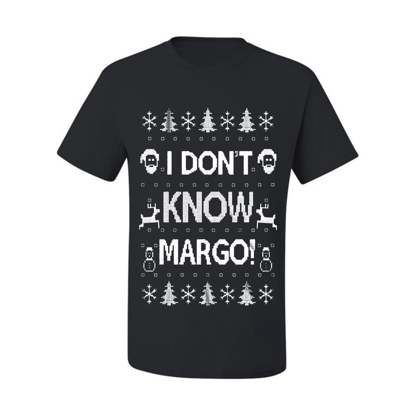 Men's Ugly Holiday Wild Bobby I Don't Know Margo Ugly Christmas T-shirt  Ugly Christmas  Men's T-Shirt