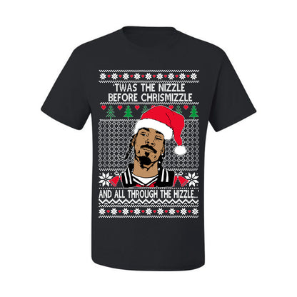 Twas The Nizzle Before Chrismizzle And All Through The Wizzle White, Christmas Gifts, Funny Xmas Gift Idea, Ugly Christmas Sweater Men's T-Shirt