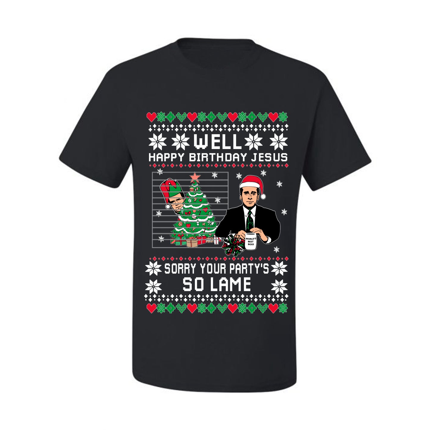 It's Jesus' Birthday Ugly  Christmas T-shirt Ugly Christmas T-shirt  Ugly Christmas  Men's T-Shirt