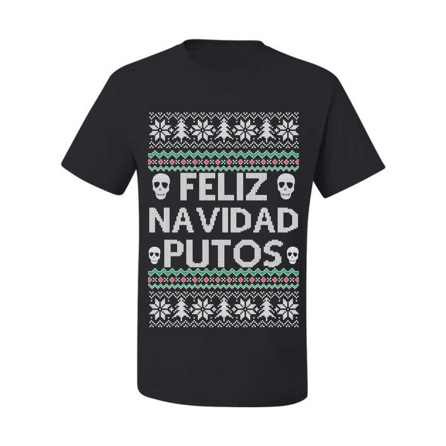 Men's Ugly Xmas  Shirt Feliz Navidad Putos Ugly Christmas Tshirt Men's Graphic T-Shirt Ugly Christmas  Men's T-Shirt