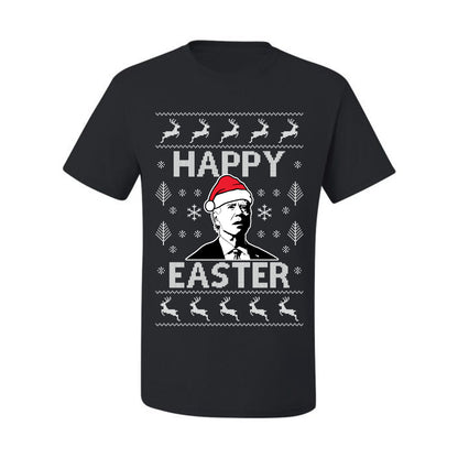 Ugly Xmas Tshirt , Biden Happy Easter Ugly Christmas Tshirt Men's Graphic T-Shirt Ugly Christmas  Men's T-Shirt