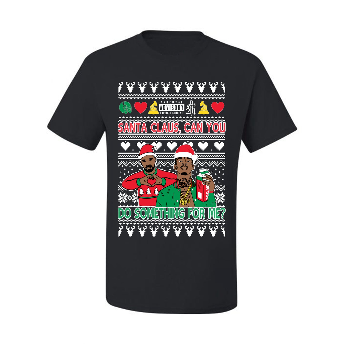 Santa Claus, Can You Do Something For Me? ,Christmas Gifts, Funny Xmas Gift Idea, Ugly Christmas Sweater Men's T-Shirt