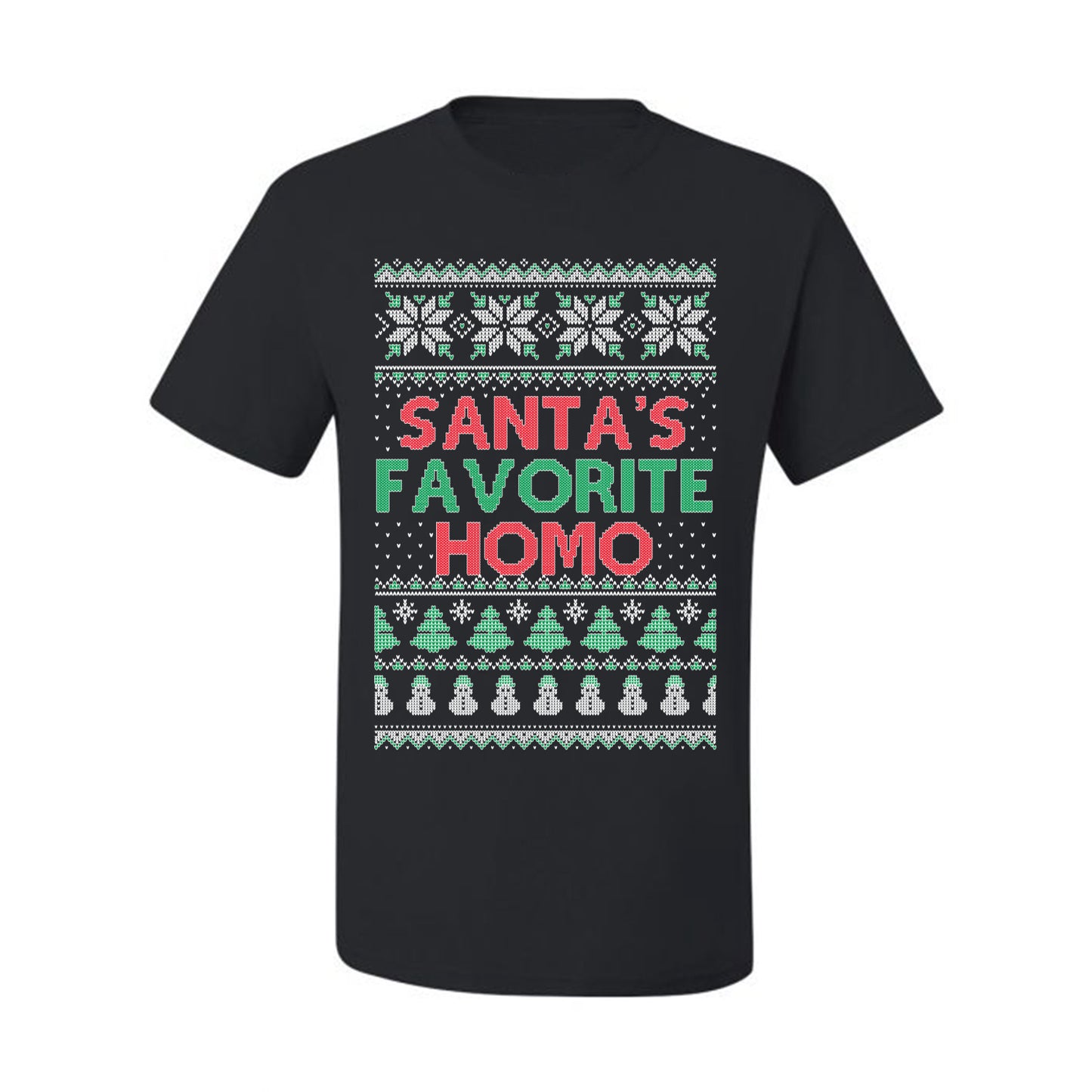 Santa's Favorite Homo ,Christmas Gifts, Funny Xmas Gift Idea, Ugly Christmas Sweater Men's T-Shirt