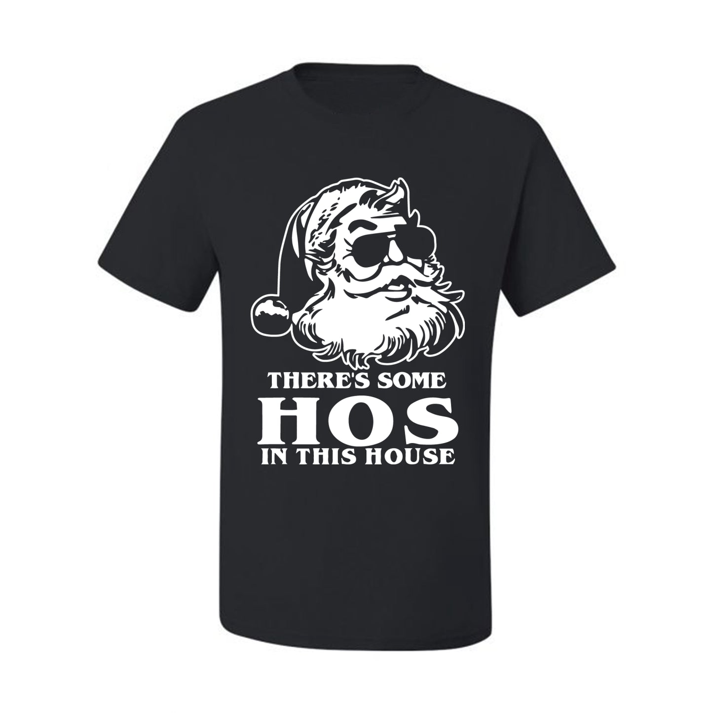 There's Some Hos In This House Ugly Christmas Tshirt Men's Graphic T-Shirt Ugly Christmas  Men's T-Shirt