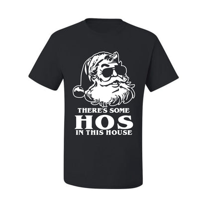 There's Some Hos In This House Ugly Christmas Tshirt Men's Graphic T-Shirt Ugly Christmas  Men's T-Shirt