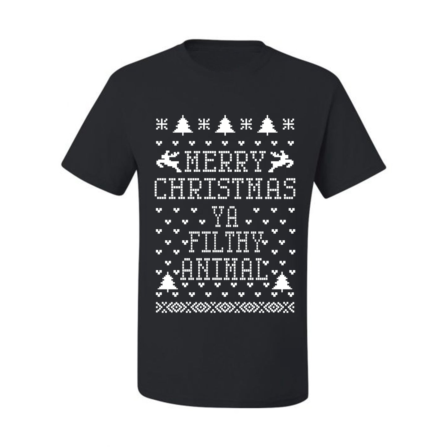 Merry Xmas You Filthy Animal, Christmas Gifts, Funny Xmas Gift Idea, Ugly Christmas Sweater Men's T-Shirt