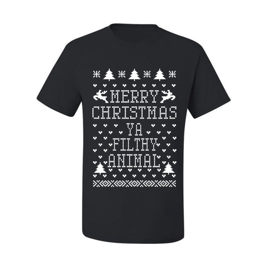 Merry Xmas You Filthy Animal, Christmas Gifts, Funny Xmas Gift Idea, Ugly Christmas Sweater Men's T-Shirt