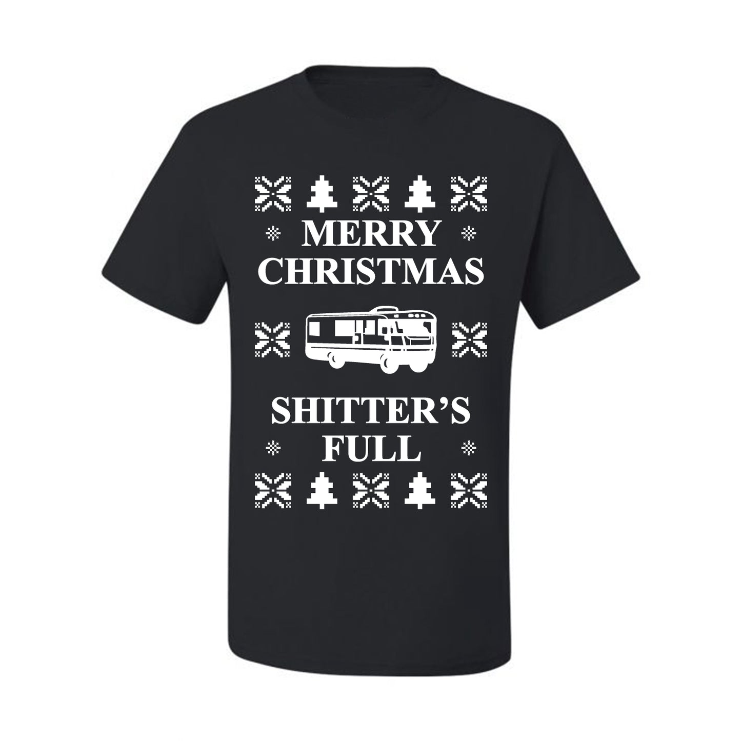 Full Ugly Xmas Tshirt Bodysuit for Infant Creeper Boys Girls Baby, Merry Christmas Shitters Ugly Christmas Tshirt Men's Graphic T-Shirt Ugly Christmas  Men's T-Shirt