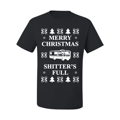 Full Ugly Xmas Tshirt Bodysuit for Infant Creeper Boys Girls Baby, Merry Christmas Shitters Ugly Christmas Tshirt Men's Graphic T-Shirt Ugly Christmas  Men's T-Shirt
