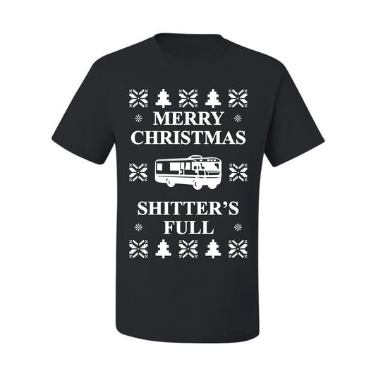 Full Ugly Xmas Tshirt Bodysuit for Infant Creeper Boys Girls Baby, Merry Christmas Shitters Ugly Christmas Tshirt Men's Graphic T-Shirt Ugly Christmas  Men's T-Shirt