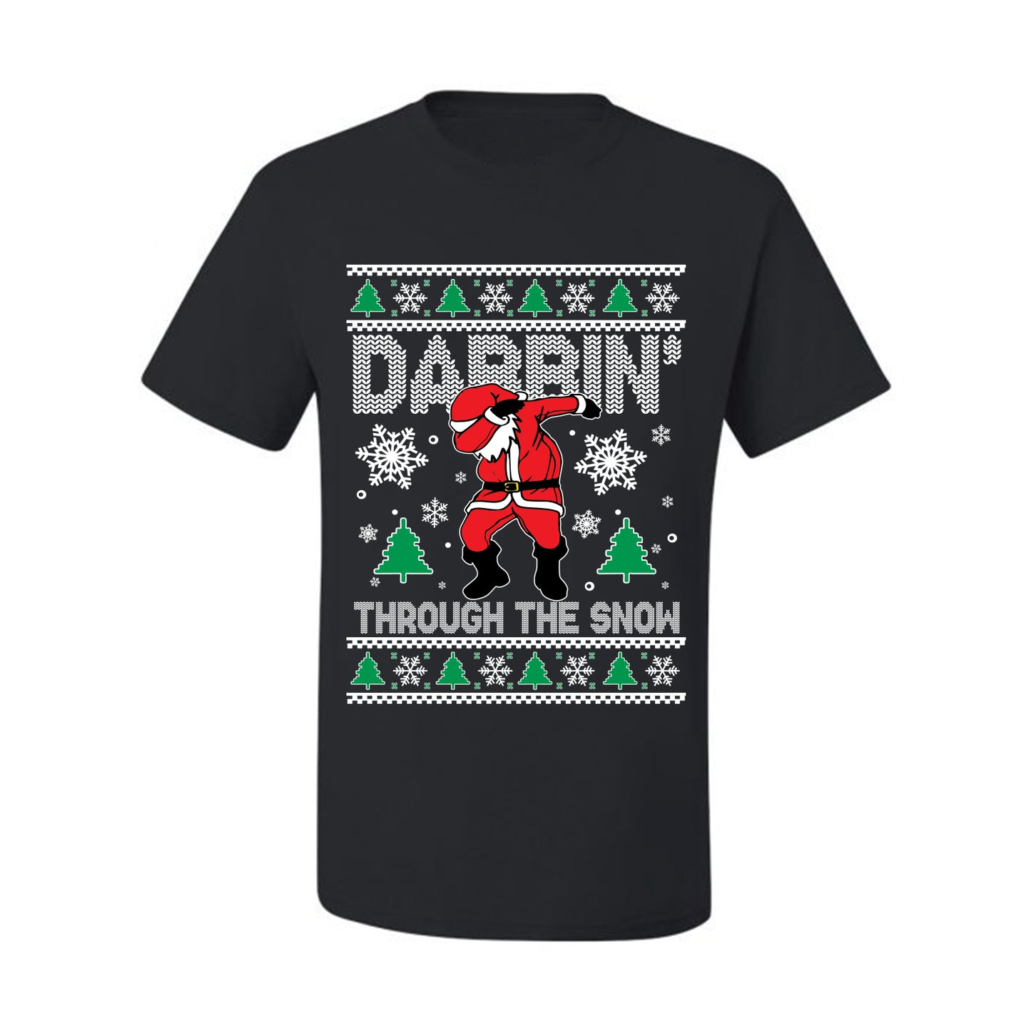 Ugly Holiday  Tshirt , Dabbing Through The Snow, Wild Bobby Ugly Christmas Tshirt Men's Graphic T-Shirt Ugly Christmas  Men's T-Shirt