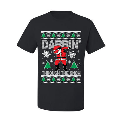 Ugly Holiday  Tshirt , Dabbing Through The Snow, Wild Bobby Ugly Christmas Tshirt Men's Graphic T-Shirt Ugly Christmas  Men's T-Shirt