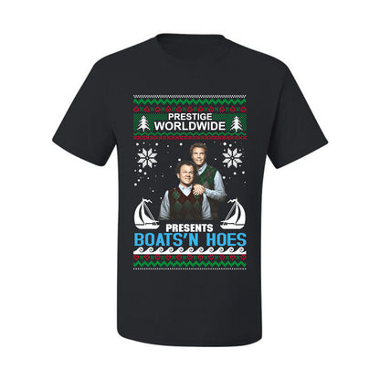 Prestige Worldwide Boats N' Hoes Step Brothers, Christmas Gifts, Funny Xmas Gift Idea, Ugly Christmas Sweater Men's T-Shirt