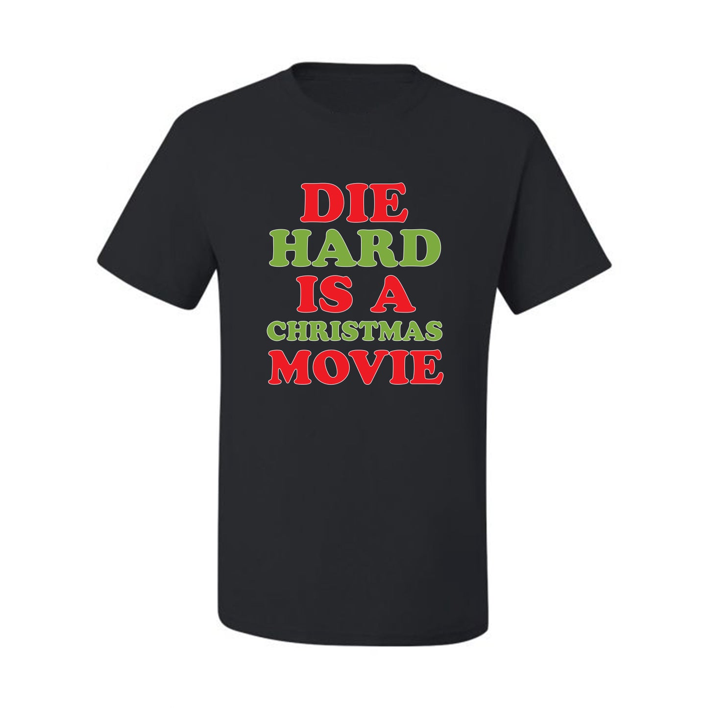 Men's Christmas  Shirt, Die Hard is a Christmas Movie Ugly Christmas Tshirt Men's Graphic T-Shirt Ugly Christmas  Men's T-Shirt