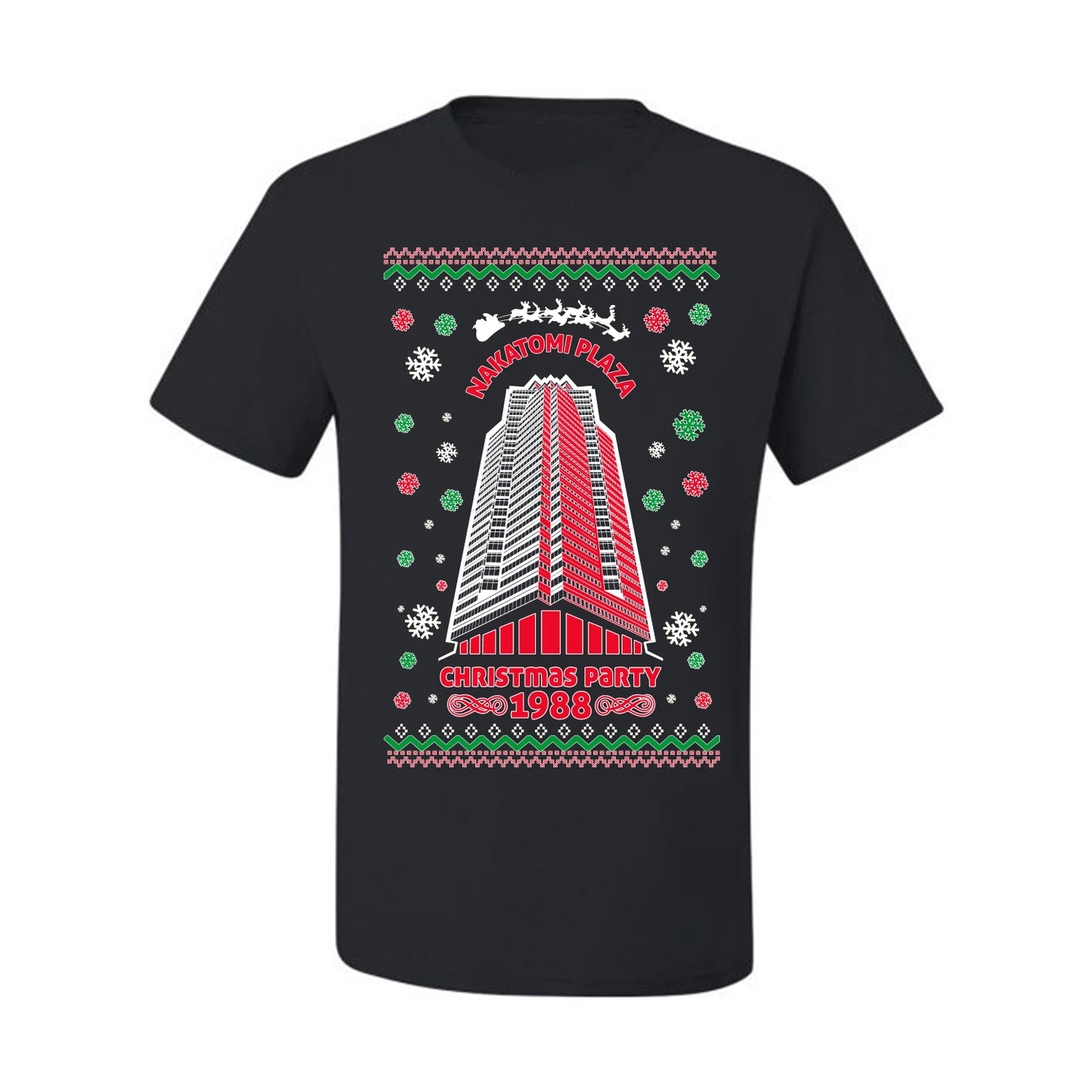 Ugly Unisex Crewneck Christmas Sweater 1988 Nakatomi Plaza Christmas Party  Ugly Christmas Sweater Men's T-Shirt