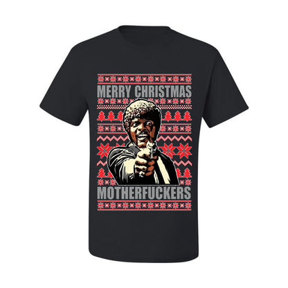 Ugly Xmas Tshirt , Merry Christmas Motherfuckers Ugly Christmas Tshirt Men's Graphic T-Shirt Ugly Christmas  Men's T-Shirt