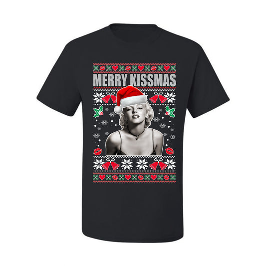Merry Kissmas Marilyn Monroe, Christmas Gifts, Funny Xmas Gift Idea, Ugly Christmas Sweater Men's T-Shirt