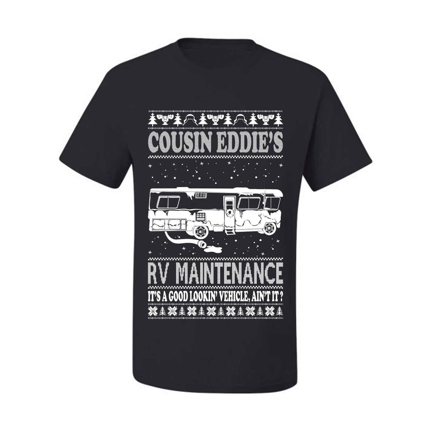 Men's Ugly Holiday Xmas T-shirt  Shirt Cousin Eddie's RV Maintenance Family Vacation Ugly Christmas T-shirt  Ugly Christmas  Men's T-Shirt